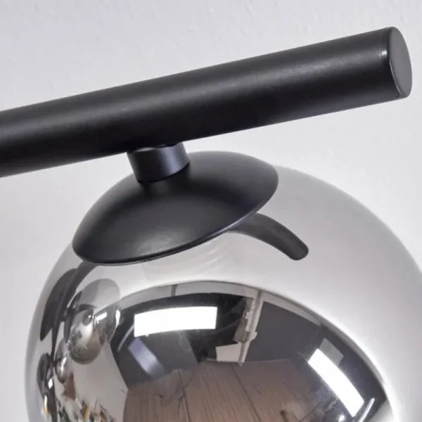 hofstein Plafonnier - Verre Chehalis Clair, Fumé, 4 lumières* Lampes Modernes