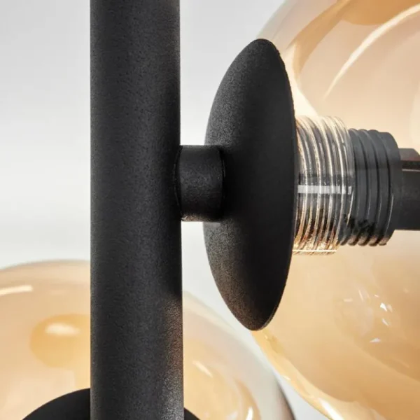hofstein Plafonnier - Verre Chehalis Fumé, 4 lumières* Lampes Modernes