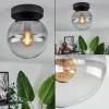 hofstein Plafonnier - Verre Gastor Clair, Fumé, 1 lumière* Lampes Modernes