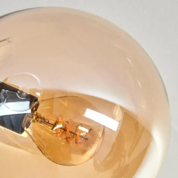 hofstein Plafonnier - Verre Gastor Ambre, Clair, Fumé, 7 lumières* Lampes Modernes