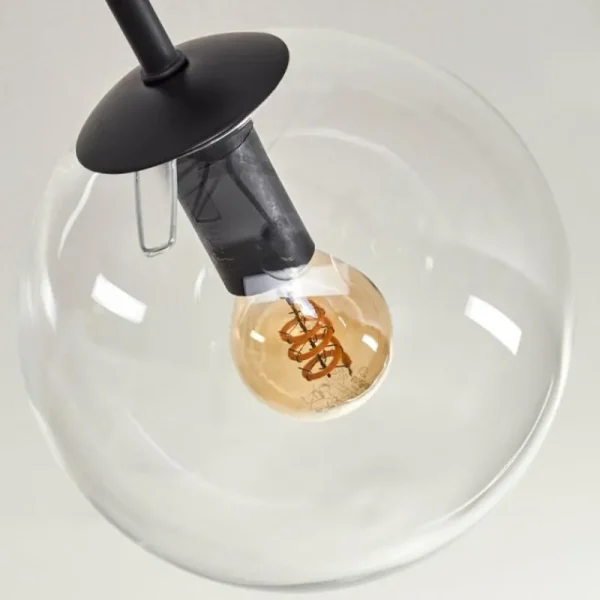 hofstein Plafonnier - Verre Gastor Clair, 5 lumières* Lampes En Verre