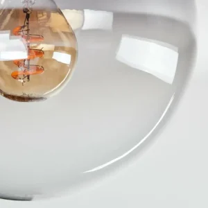 hofstein Plafonnier - Verre Gastor Clair, Fumé, 1 lumière* Lampes Modernes