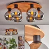 hofstein Plafonnier - Verre Koyoto Écru, Noir, 6 lumières* Lampes Modernes