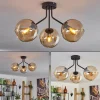 hofstein Plafonnier - Verre Koyoto Ambre, 3 lumières* Lampes En Verre