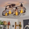 hofstein Plafonnier - Verre Koyoto Clair, Fumé, 4 lumières* Lampes Modernes