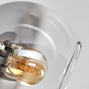 hofstein Plafonnier - Verre Koyoto Clair, Fumé, 7 lumières* Lampes Modernes