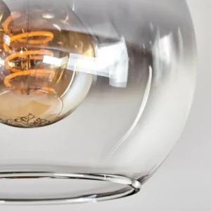 hofstein Plafonnier - Verre Koyoto Écru, Noir, 6 lumières* Lampes Modernes