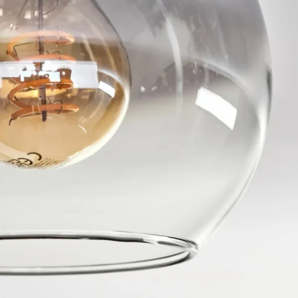 hofstein Plafonnier - Verre Koyoto Écru, Noir, 5 lumières* Lampes Modernes