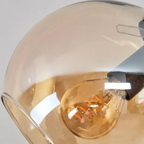 hofstein Plafonnier - Verre Koyoto Ambre, 3 lumières* Lampes En Verre