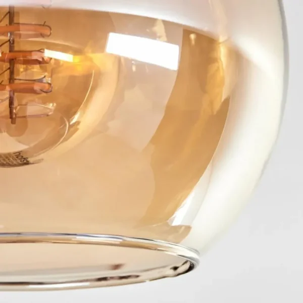 hofstein Plafonnier - Verre Koyoto Ambre, 4 lumières* Lampes En Verre