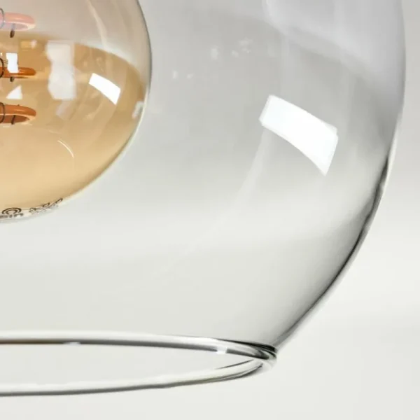hofstein Plafonnier - Verre Koyoto Clair, 4 lumières* Lampes En Verre