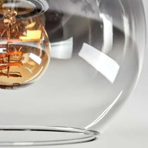hofstein Plafonnier - Verre Koyoto Laiton, 1 lumière* Lampes Modernes