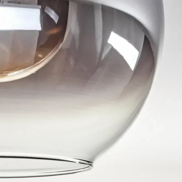 hofstein Plafonnier - Verre Koyoto Écru, Noir, 4 lumières* Lampes Modernes