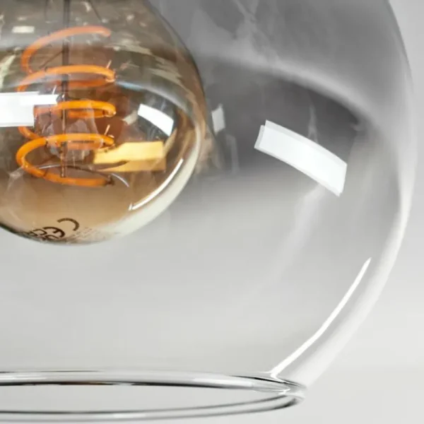 hofstein Plafonnier - Verre Montgomery Écru, Noir, 1 lumière* Lampes Modernes
