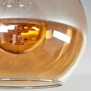 hofstein Plafonnier - Verre Montgomery Écru, Noir, 2 lumières* Lampes Modernes