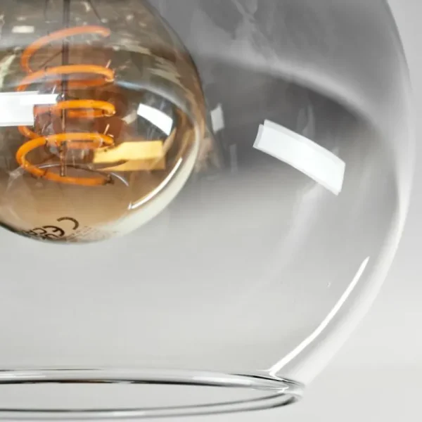 hofstein Plafonnier - Verre Montgomery Écru, Noir, 2 lumières* Lampes Modernes