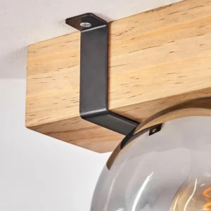 hofstein Plafonnier - Verre Montgomery Écru, Noir, 1 lumière* Lampes Modernes