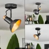 hofstein Plafonnier Vouzy Noir, 1 lumière* Lampes Modernes