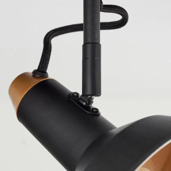 hofstein Plafonnier Vouzy Noir, 1 lumière* Lampes Modernes