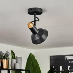 hofstein Plafonnier Vouzy Noir, 1 lumière* Lampes Modernes
