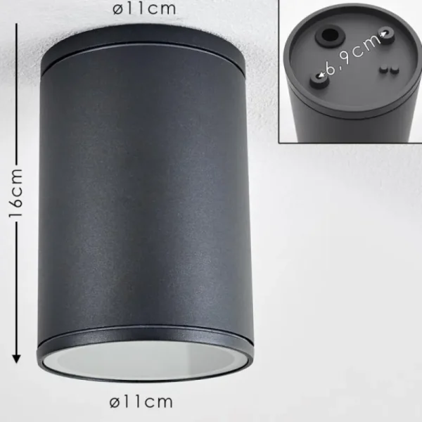 hofstein Plafonnier Agua Noir, 1 lumière* Lampes Modernes
