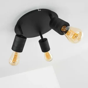 hofstein Plafonnier Ajaccio Noir, 3 lumières* Lampes Modernes