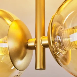 hofstein Plafonnier Alden Laiton, 2 lumières* Lampes En Verre