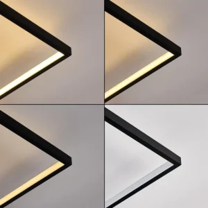 hofstein Plafonnier Alnarp LED Bois clair, Noir, 1 lumière* Lampes Modernes