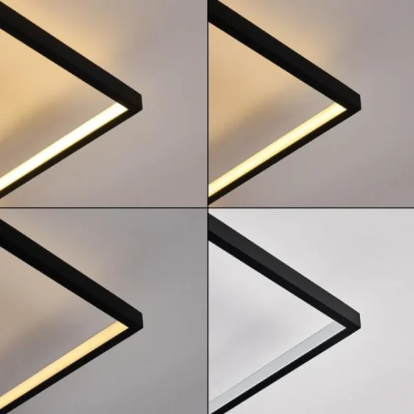 hofstein Plafonnier Alnarp LED Bois clair, Noir, 1 lumière* Lampes Modernes