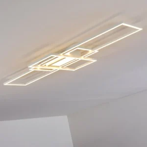 hofstein Plafonnier Alsterbro LED Blanc, 1 lumière, Télécommandes* Lampes Modernes