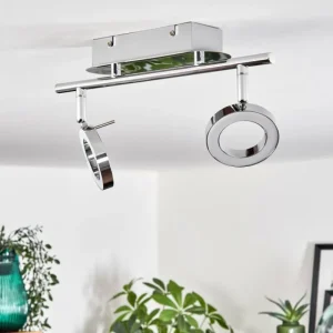 hofstein Plafonnier Altamahaw LED Argenté, 2 lumières* Lampes Modernes