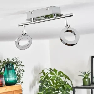 hofstein Plafonnier Altamahaw LED Argenté, 2 lumières* Lampes Modernes