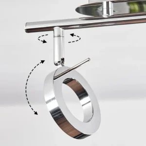 hofstein Plafonnier Altamahaw LED Argenté, 2 lumières* Lampes Modernes