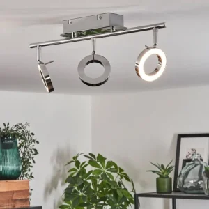 hofstein Plafonnier Altamahaw LED Argenté, 3 lumières* Lampes Modernes