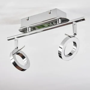 hofstein Plafonnier Altamahaw LED Argenté, 2 lumières* Lampes Modernes