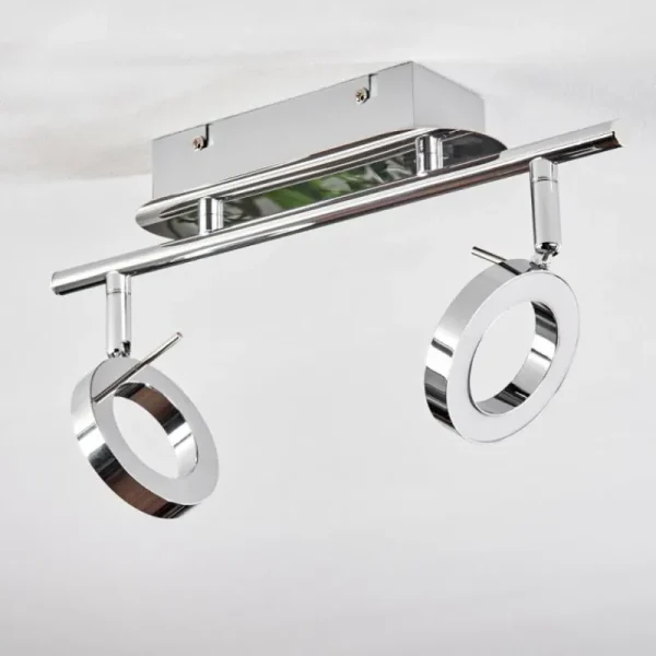 hofstein Plafonnier Altamahaw LED Argenté, 2 lumières* Lampes Modernes