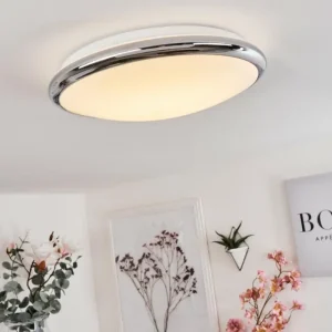 hofstein Plafonnier Altdorf LED Blanc, 1 lumière* Lampes En Verre