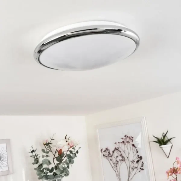 hofstein Plafonnier Altdorf LED Blanc, 1 lumière* Lampes En Verre