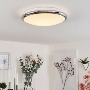 hofstein Plafonnier Altdorf LED Blanc, 1 lumière* Lampes En Verre