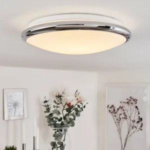 hofstein Plafonnier Altdorf LED Blanc, 1 lumière* Lampes En Verre