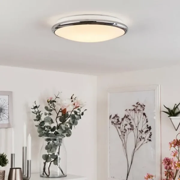 hofstein Plafonnier Altdorf LED Blanc, 1 lumière* Lampes En Verre