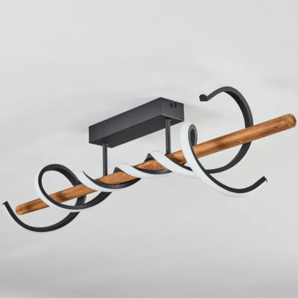 hofstein Plafonnier Alvarim LED Écru, Noir, 1 lumière* Lampes Modernes