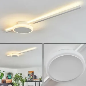 hofstein Plafonnier Amdal LED Blanc, 2 lumières* Lampes Modernes