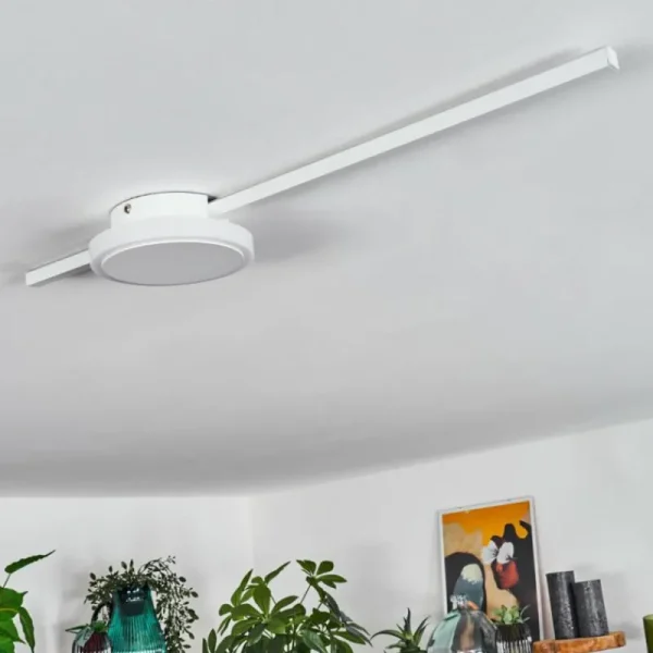 hofstein Plafonnier Amdal LED Blanc, 2 lumières* Lampes Modernes