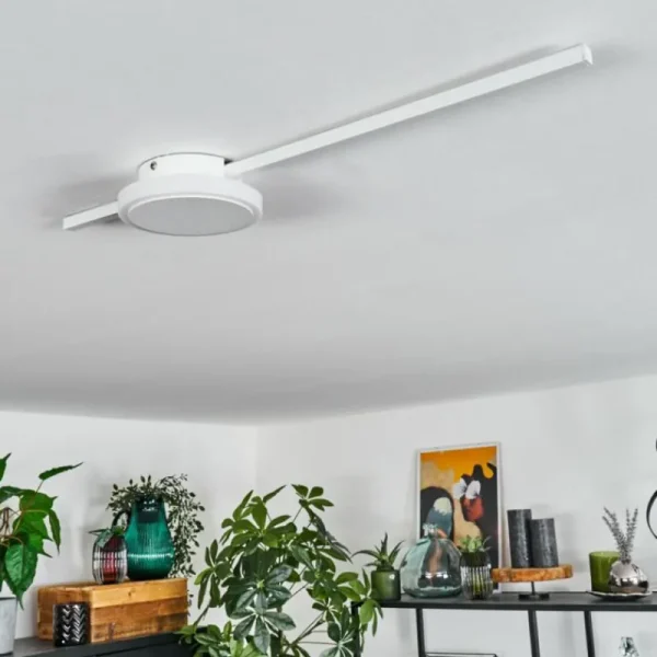 hofstein Plafonnier Amdal LED Blanc, 2 lumières* Lampes Modernes