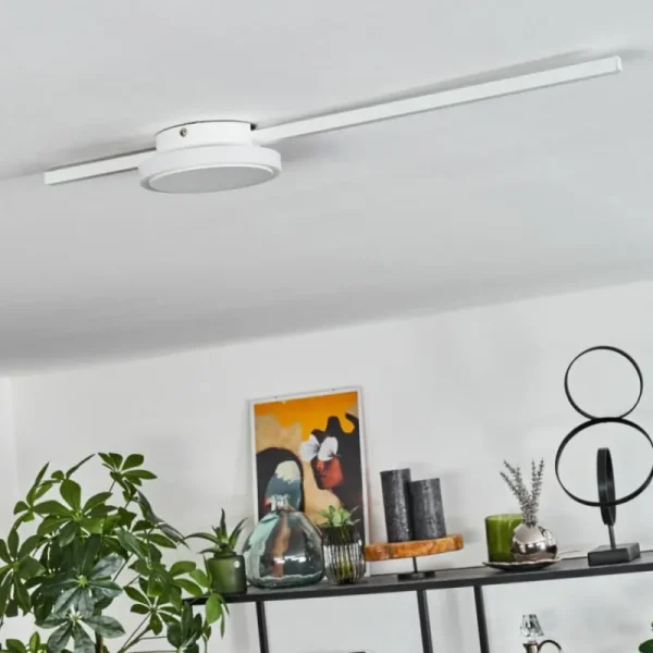 hofstein Plafonnier Amdal LED Blanc, 2 lumières* Lampes Modernes