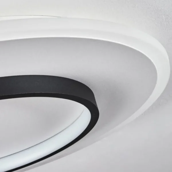 hofstein Plafonnier Andelfingen LED Blanc, 1 lumière, Télécommandes* Lampes Modernes