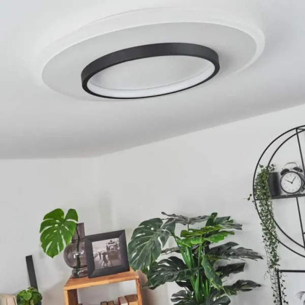 hofstein Plafonnier Andelfingen LED Blanc, 1 lumière, Télécommandes* Lampes Modernes