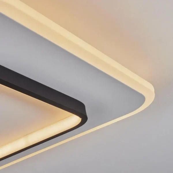 hofstein Plafonnier Andelfingen LED Blanc, 1 lumière, Télécommandes* Lampes Modernes