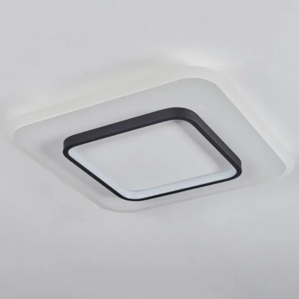 hofstein Plafonnier Andelfingen LED Blanc, 1 lumière, Télécommandes* Lampes Modernes